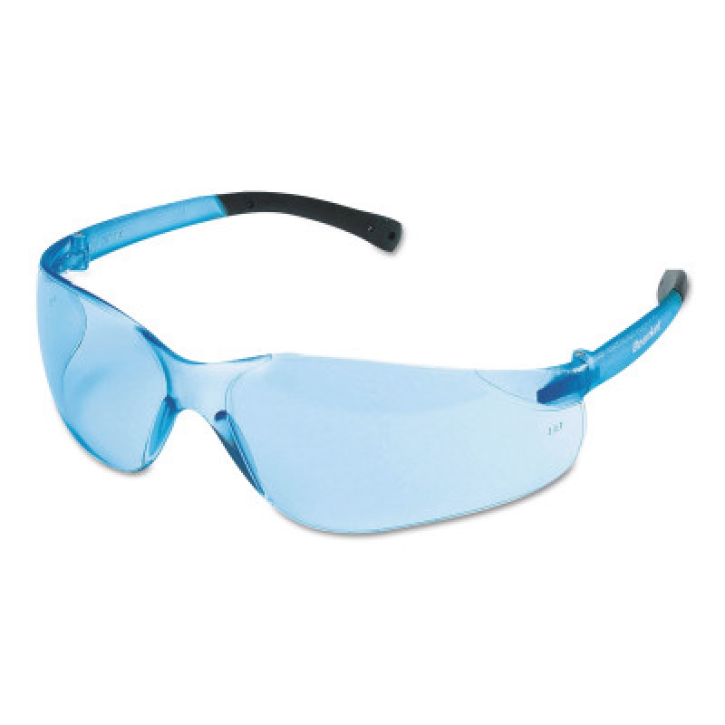 BEARKAT SAFETY GLASSES LIGHT BLUE LENS-MCR SAFETY-135-BK113