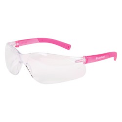 BEARKAT SM-CLEAR LENS PINK NON-SLIP TEMPLE SLV-MCR SAFETY-135-BK220