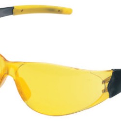 CHECKMATE SAFETY GLASSESSMOKE TEMPLE AMBER LENS-MCR SAFETY-135-CK224