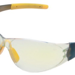 CHECKMATE SAFETY GLASSESSMOKE TEMPLE CLR YLW MI-MCR SAFETY-135-CK229Y