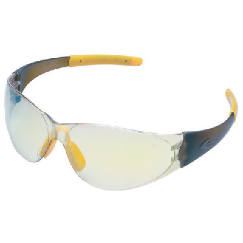 CHECKMATE SAFETY GLASSESSMOKE TEMPLE CLR YLW MI-MCR SAFETY-135-CK229Y