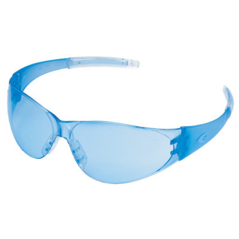 CHECKMATE SAFETY GLASSESLT.BLUE TEMPLE LT. BLUE-MCR SAFETY-135-CK233