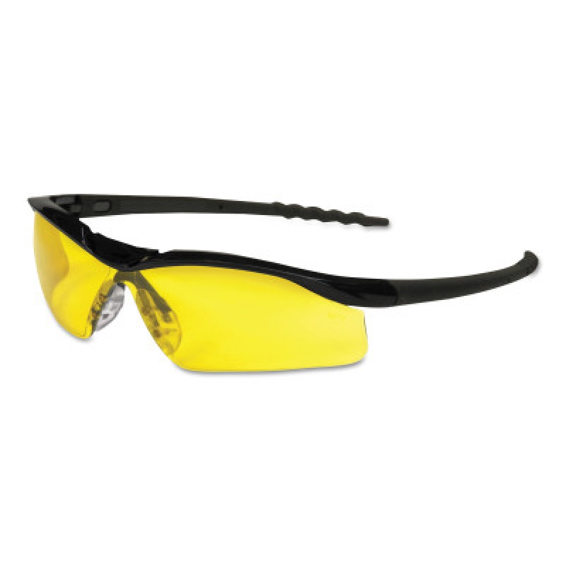 DALLAS BLACK FRAME AMBERLENS-MCR SAFETY-135-DL114