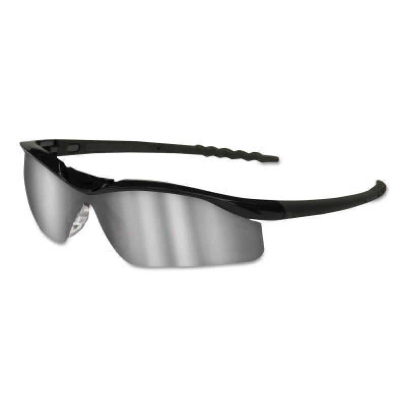 DALLAS BLACK FRAME SILVER MIRROR LENS-MCR SAFETY-135-DL117