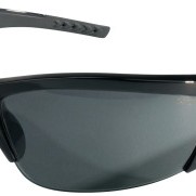 BLACK FRAME- BLACK RUBBER- GREY LENS-MCR SAFETY-135-FF212