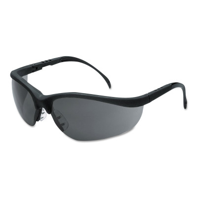 KLONDIKE BLACK FRAME SAFETY GLASSES GREY AF LENS-MCR SAFETY-135-KD112AF