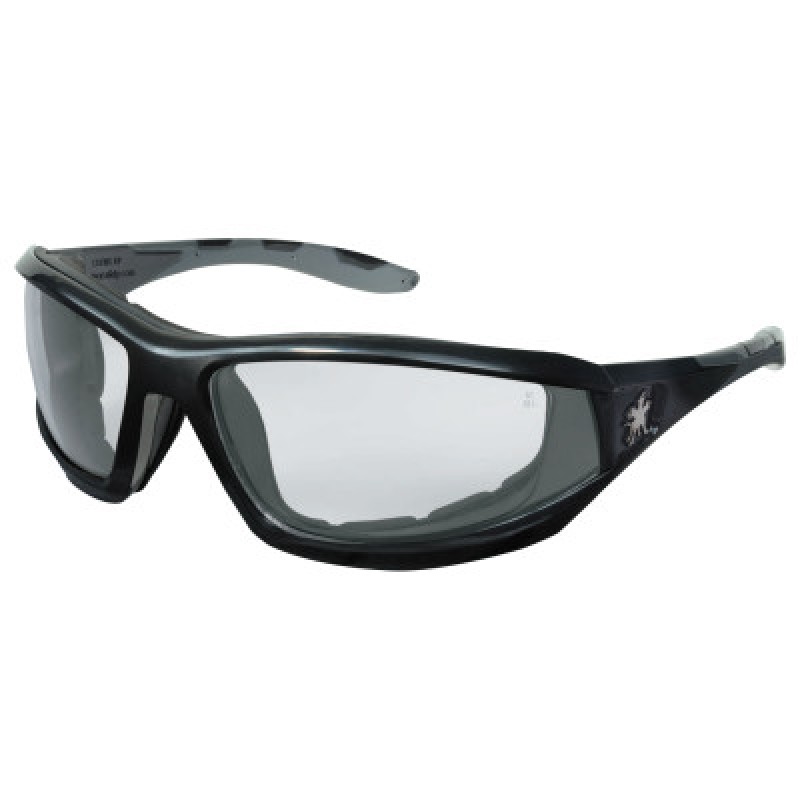 BLK W/ CLR AF LENS REAPER SAFETY GLASSES-MCR SAFETY-135-RP210AF