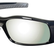 SWAGGER POLISHED BLACK FRAME SILV MIRROR-MCR SAFETY-135-SR117