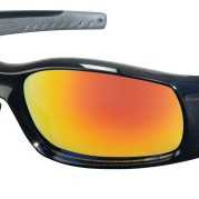 SWAGGER POLISHED BLACK FRAME FIRE MIRROR-MCR SAFETY-135-SR11R