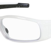SWAGGER POLISHED WHITE FRAME CLEAR-MCR SAFETY-135-SR120