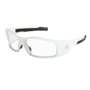 SWAGGER POLISHED WHITE FRAME CLEAR-MCR SAFETY-135-SR120