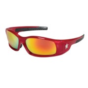 SWAGGER CRIMSON RED FRAME FIRE MIRROR-MCR SAFETY-135-SR13R