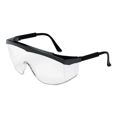 STRATOS BLK FRM CLR UNCOATED LENS-MCR SAFETY-135-SS010