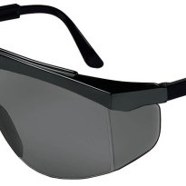STRATOS BLACK FRAME GREYLENS SAFETY GLASS-MCR SAFETY-135-SS112