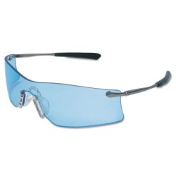 RUBICON METAL TEMPLE SAFETY GLASSES LT BLUE AF L-MCR SAFETY-135-T4113AF