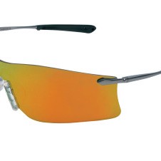 RUBICON METAL TEMPLE SAFETY GLASSES FIRE LENS-MCR SAFETY-135-T411R