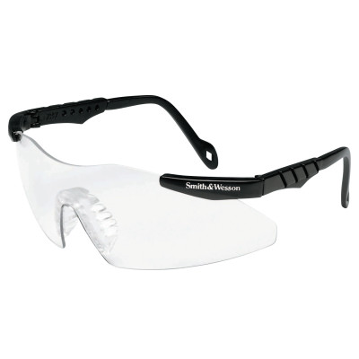S&W MAGNUM 3G SAFETY GLASSES BLK FRAME FF/CLEAR-KCCJACKSON SAFE-412-19794