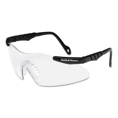 S&W MAGNUM 3G SAFETY GLASSES BLK FRAME CLEAR LEN-KCCJACKSON SAFE-412-19799
