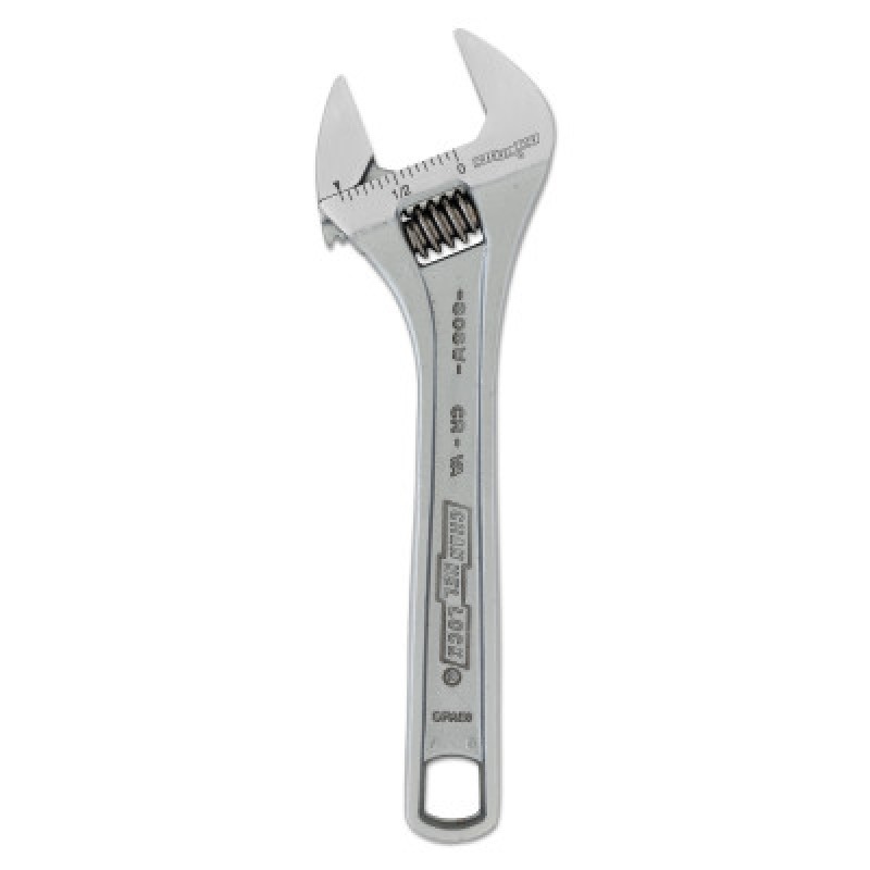 6" CHROME ADJUSTABLE WRENCH-CHANNELLOCK INC-140-806W-CLAM