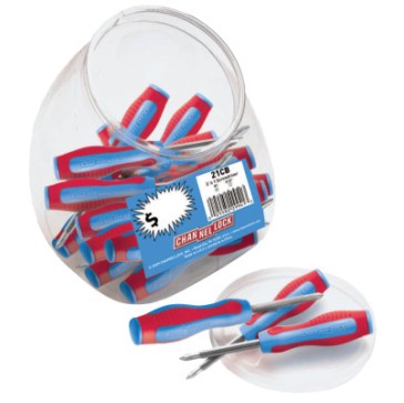 2 'N1 SCREWDRIVER 25PCS.PER JAR-CHANNELLOCK INC-140-CJ21CB