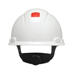 HARD HAT WITH UVICATOR WHITE -4PT SUSPENSION-3M COMPANY-142-H-701R-UV