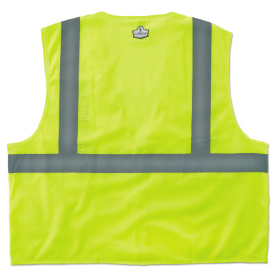 ECONOMY VEST CLASS II MESH ZIPPER LIME  4XL/5XL-ERGODYNE-150-21059