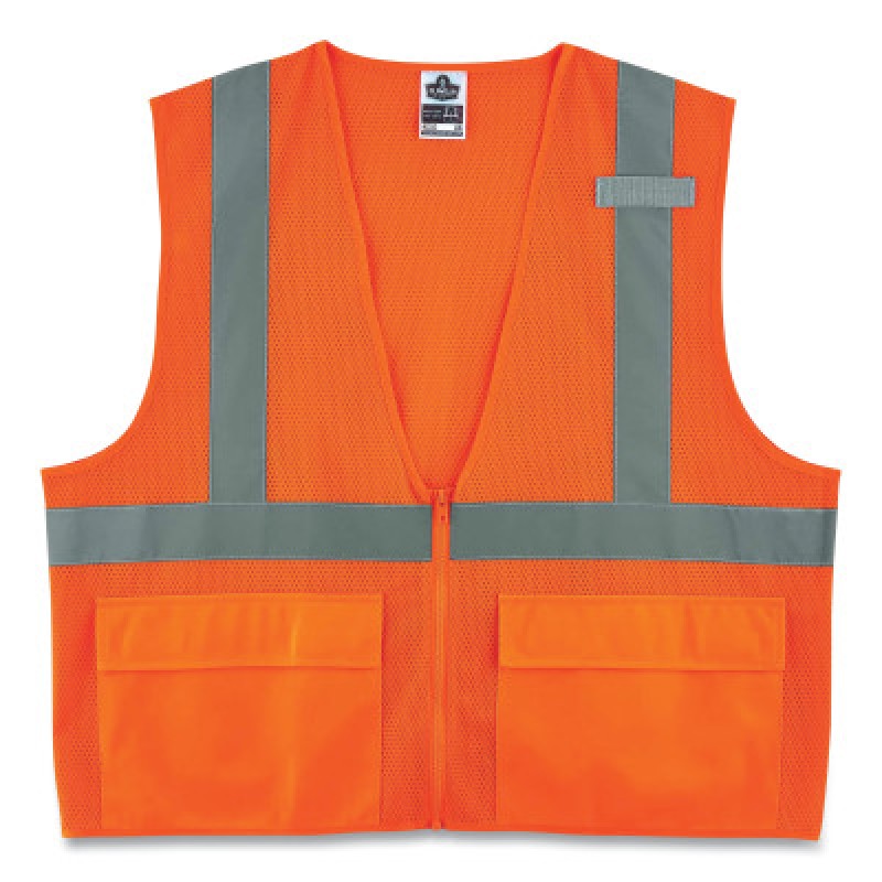MODEL 8220Z STANDARD VEST CLASS II MESH ORANGE S-ERGODYNE-150-21119