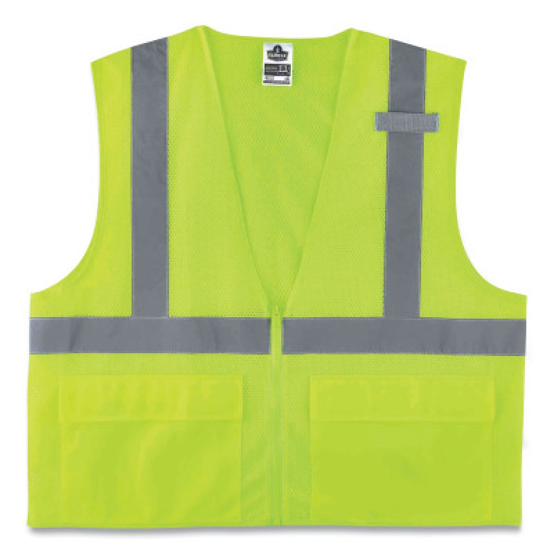 MODEL 8220Z STANDARD VEST CLASS II MESH LIME SIZ-ERGODYNE-150-21123