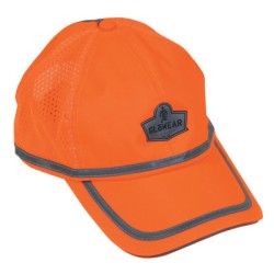 GLOWEAR 8930 CLS HEADWEAR HI-VIS BASEBALL CAP OR-ERGODYNE-150-23238