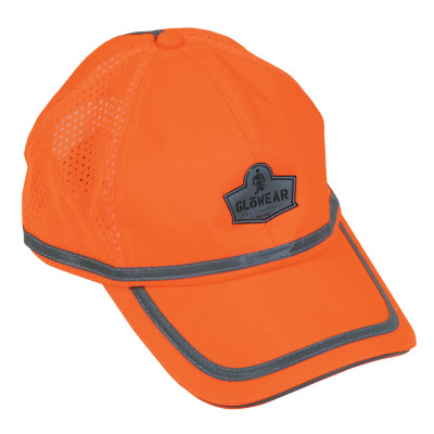 GLOWEAR 8930 CLS HEADWEAR HI-VIS BASEBALL CAP OR-ERGODYNE-150-23238