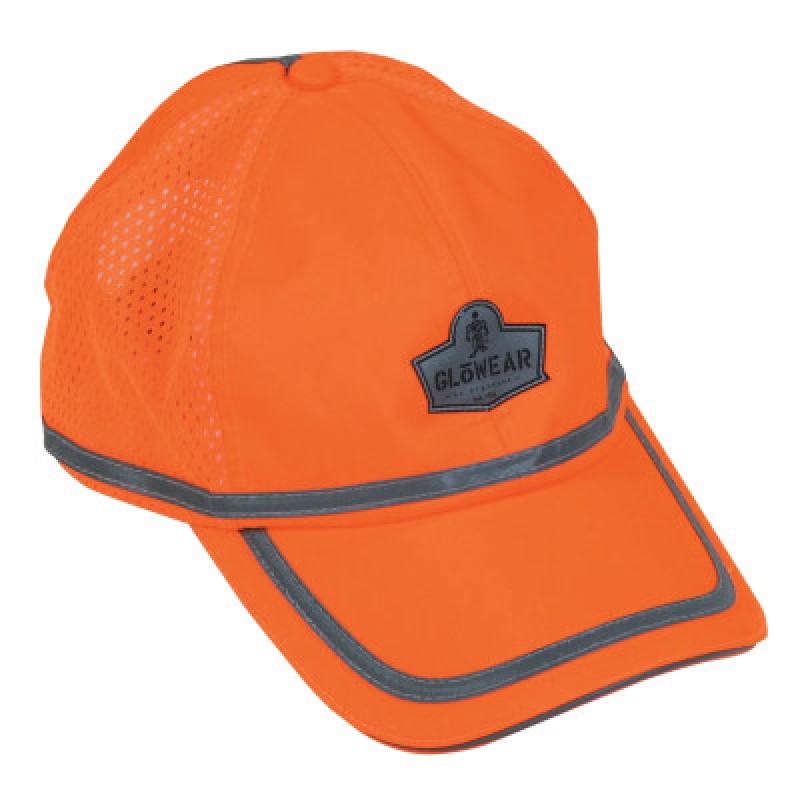 GLOWEAR 8930 CLS HEADWEAR HI-VIS BASEBALL CAP OR-ERGODYNE-150-23238