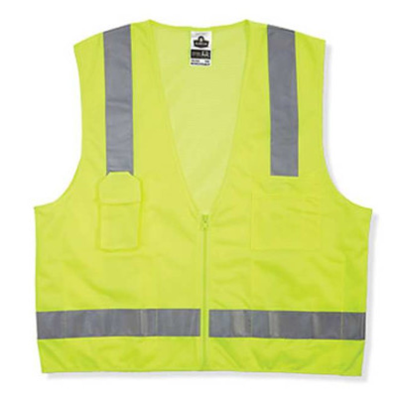 GLOWEAR 8249Z CLS 2 ECONSURVEYORS VEST 2-3XL LM-ERGODYNE-150-24027