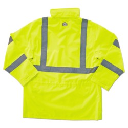 GLOWEAR 8365 CLASS 3 RAIN JACKET LIME 3XL-ERGODYNE-150-24327