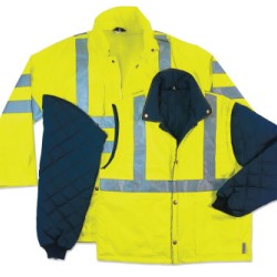 GLOWEAR 8385 CLASS 3 4-IN-1 JACKET ORANGE- 2XL-ERGODYNE-150-24376