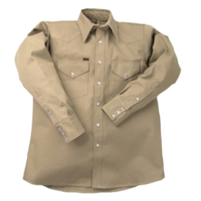 STYLE 950 KAHKI SHIRT XS-LAPCO MFG.-160-LS-17-1/2-XS