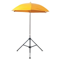 UMBRELLA- 7'- YELLOW- VINYL- W/CASE--LAPCO MFG.-160-UM7VY