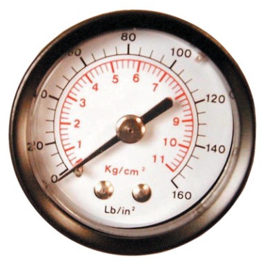 1-1/2" BACK MT GAUGE-COILHOSE *166-166-26G-160