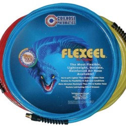 FLEXEEL HOSE- 1/4X25'(2)1/4 MPT FTGS-COILHOSE *166-166-PFE40254T