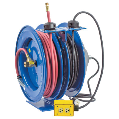 3/8IN X 50FT DUAL PURPOSE SPRING REWIND HOSE REE-COXREELS-170-C-L350-5016-A
