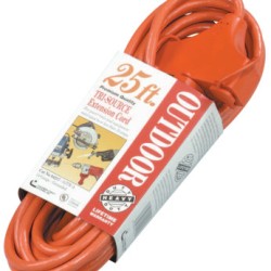 25' 14/3 SJTW-A RED 3-WAY POWER BLOCK 300V-COLEMAN CABLE-172-04217