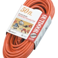 50' 14/3 SJTW-A RED 3-WAY POWER BLOCK 300V-COLEMAN CABLE-172-04218