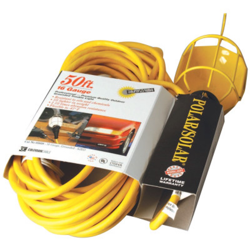 50' 16/3 SJEO YELLOW TROUBLE LIGHT GROUNDED ME-COLEMAN CABLE-172-05858