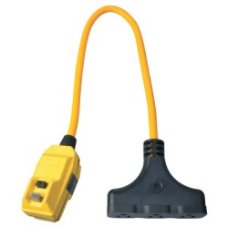 12/3 TRI-SOURCE ADAPTEREXTENSION CORD 2' YELLOW-COLEMAN CABLE-172-041128802