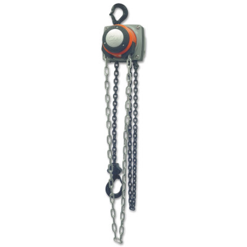 HURRICANE HAND CHAIN HOIST 1 TON 8FT LIFT-COLUMBUS MCKINN-175-5626