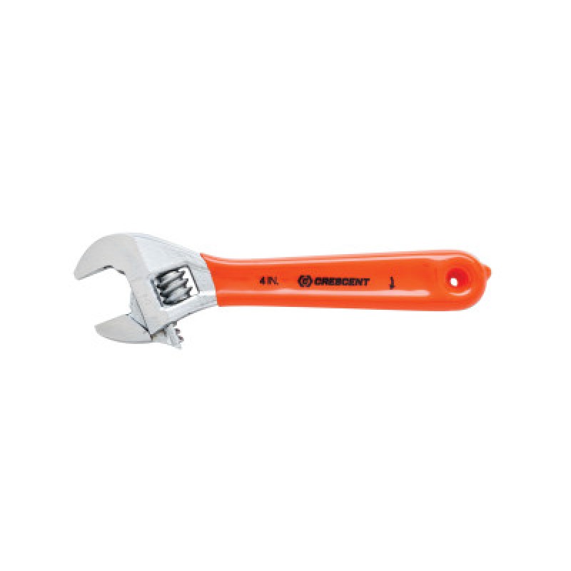 ADJ WRENCH 4" CHROME CUSHION CARDED SENSORMATIC-APEX/COOPER-181-AC24CVS