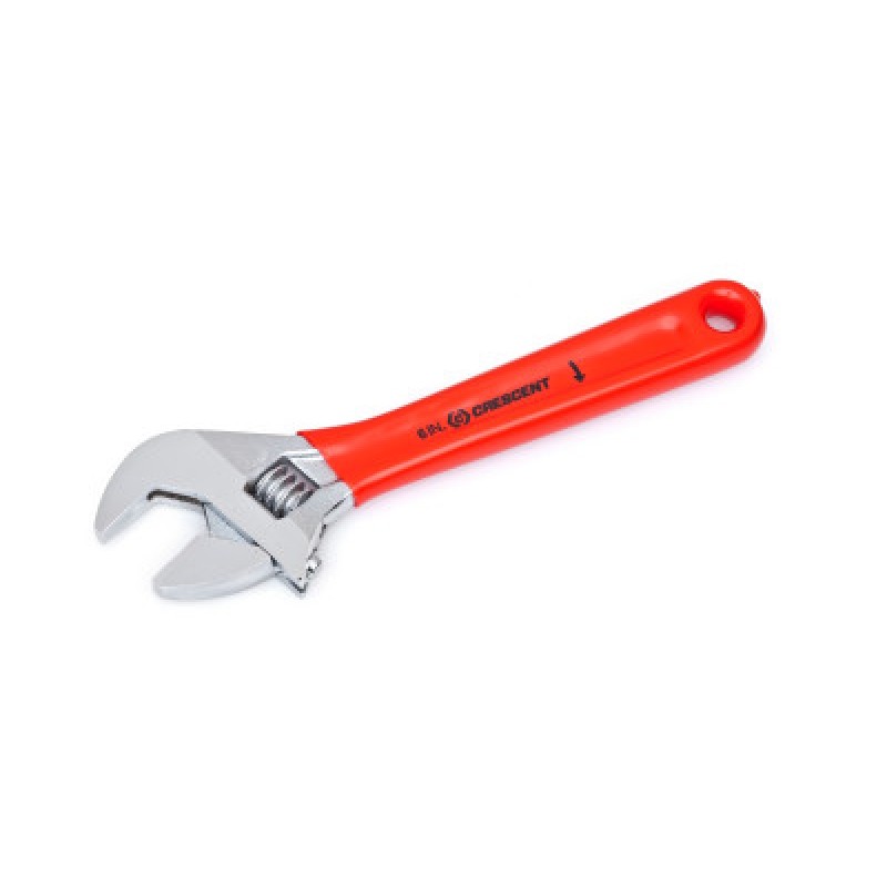 ADJ WRENCH 6" CHROME CUSHION CARDED SENSORMATIC-APEX/COOPER-181-AC26CVS