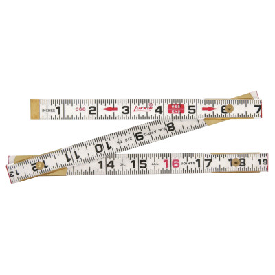 WOOD RULE 6'/2M ENGLISH/METRIC-APEX/COOPER-182-062CMEN