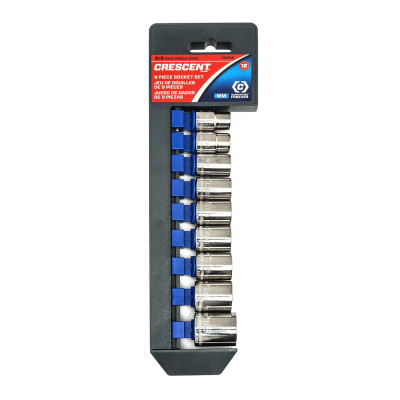 SOCKET SET9PC3/8" DRIVE12PTMM-APEX/COOPER-192-CSAS5N