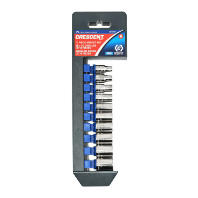10 PC1/4" DRIVE 6PT SOCKET SETMM-APEX/COOPER-192-CSAS9N