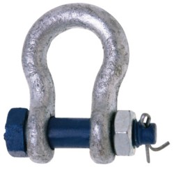 999 1" 8-1/2T ANCHOR SHACKLE W/SAFET PIN CARBON-APEX/COOPER-193-5391635